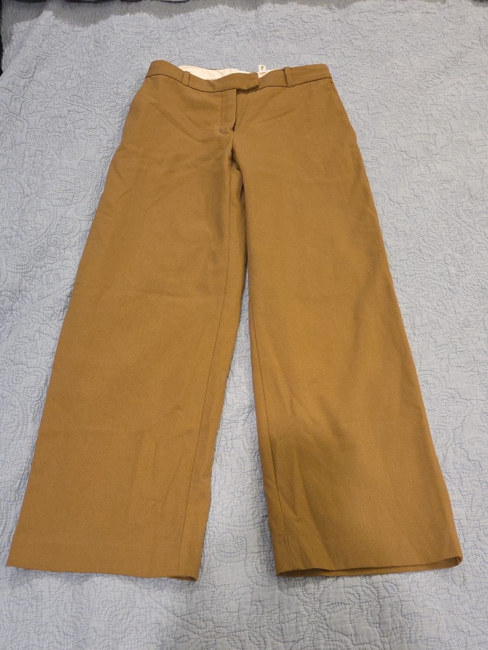 Aritzia Babaton Accomplish Wide-Leg Wool Pants Saville Camel Tan Size 2!